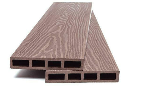 Newplan Deck Περίφραξης Κήπου από WPC 360x12x2εκ. Καφέ