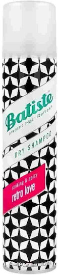 Batiste Retro Love Ξηρό Σαμπουάν Όγκου & Διατήρησης Χρώματος για Λιπαρά Μαλλιά 200ml