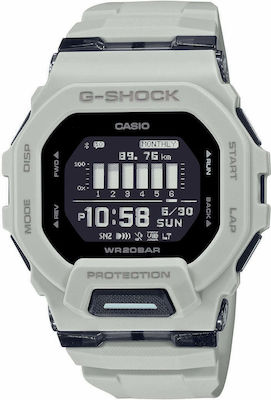 Casio G Shock Step Tracker Bluetooth 46mm Rezistent la apă Ceas inteligent (Gri)