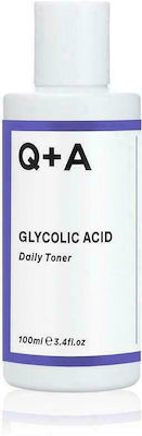 Q+A Natural Skincare Glycolic Acid Toning Lotion 100ml