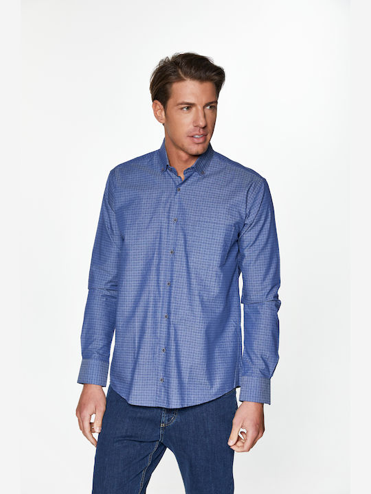 Snta Shirt with Long Sleeve Denim Forester - Plaid