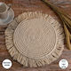 GloboStar Placemats Tesatura Bej 41x41cm 1buc