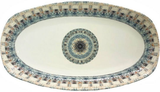 Max Home Alhambra Platou de servire Oval din Porțelan Bej 34buc 1buc