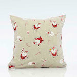 Eurolamp Christmas Decorative Pillow Square Beige 40x40pcs