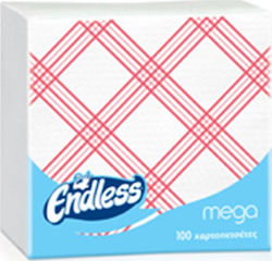 Endless Napkin Red 33x33cm 100pcs 1100330042