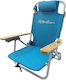 Maui & Sons Small Chair Beach Aluminium Light Blue 60x61x74.5cm