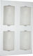 Aca Netto Μοντέρνα Μεταλλική Πλαφονιέρα Οροφής με Ντουί G9 σε Ασημί χρώμα 4x40W