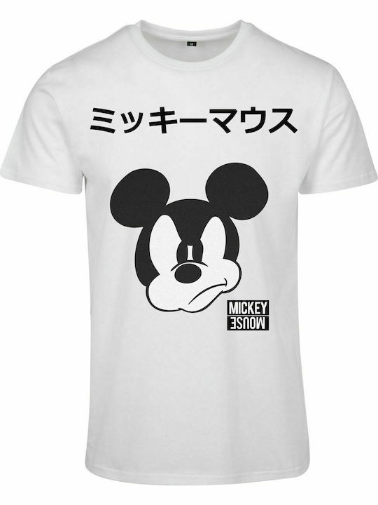 Merchcode Mickey Japanese T-shirt σε Λευκό χρώμα