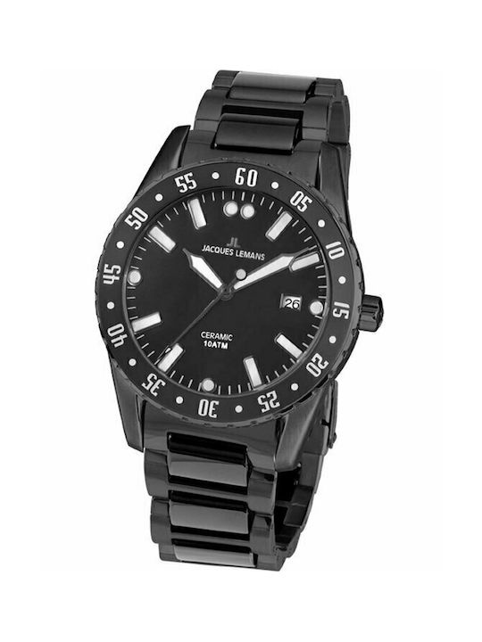 Jacques Lemans Watch Battery with Black Ceramic...