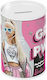 Diakakis Barbie Copil Cutiuta de bani Metalic Roz 10x10x15cm