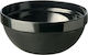 APS Casual Servierschüssel Rund aus Melamin Black mit Durchmesser 14cm