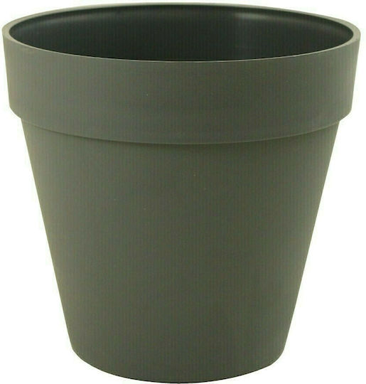 Sic Plast Deco Γλάστρα Πλαστική Ανθρακί 18x18x17εκ.