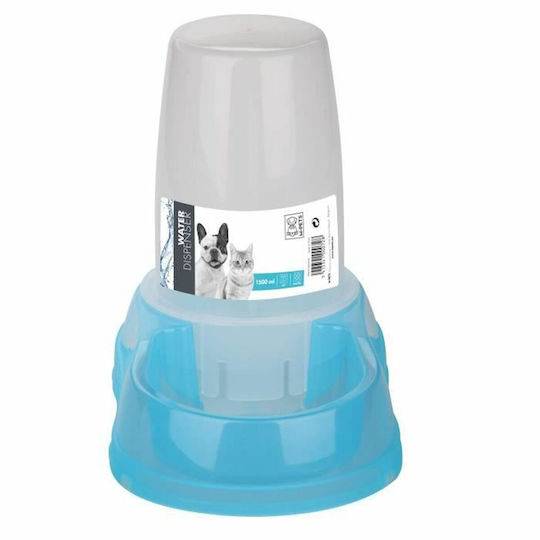 M-Pets Automatisch Kunststoff Schale mit Behälter Wasser für Hund & Katze 1.5lt 17cm (Verschiedene Farben)