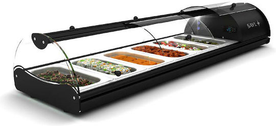 Sayl Barcelona Охлаждаща Витрина Настолна 143.8x39.5x24.5см Self - Service Tapas