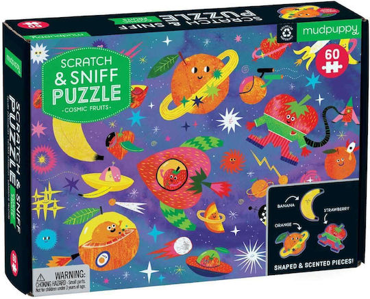 Παιδικό Puzzle Φρούτα στο Διάστημα για 4+ Ετών 60pcs Mudpuppy