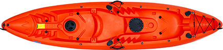 Captain II Full 28144-6272-5802 Plastic Kayak Sea 2 People Red