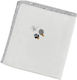 O Kosmos tou Morou Foxy Cotton Swaddle Wrap White 90x90cm.