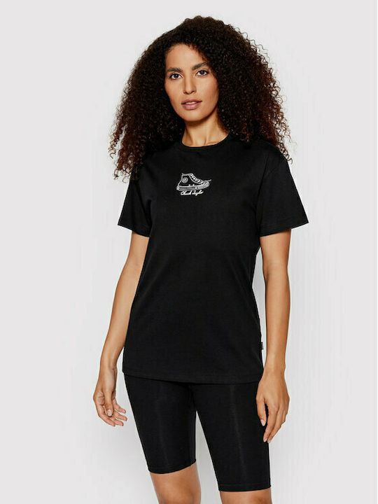 Converse Γυναικείο T-shirt Μαύρο
