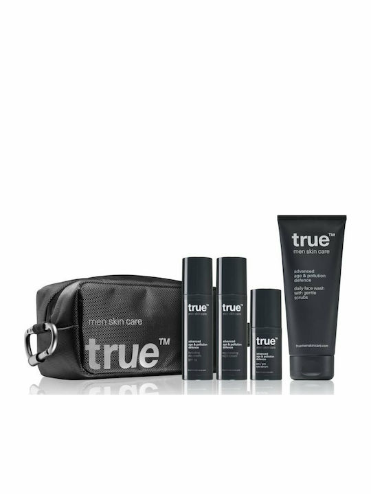 True Men Skincare Simple Daily Skin Care Комплект за грижа за кожата за Против стареене True Men Skincare Simple Daily Skin Care Комплект за грижа за кожата за Против стареене