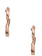 Skagen Earrings Hoops made of Steel Gold Plated