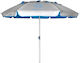 Escape Umbrelă de Plajă Aluminiu cu Diametru de 2m cu Protecție UV și Ventilație Albastru
