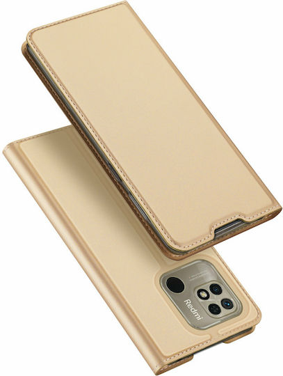 Dux Ducis Skin Pro Book Δερματίνης / Πλαστικό Χρυσό (Redmi 10C)