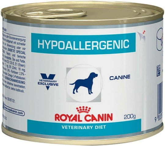 Royal Canin Hypoallergenic Wet Food Dogs in Cans Diet with Meat 200gr
