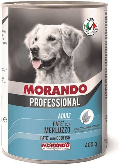 Morando Professional Wet Food Dogs in Cans with Fish 400gr