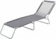 Nattera Homefit Bora Шезлонг За Плаж Сив Сгъваем Метален 188.5x54.5x27.5см
