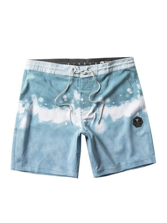 Men's Swimwear Shorts Light Blue with Patterns