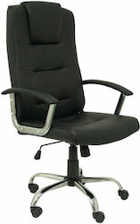 Foröl Reclining Office Chair with Fixed Arms Black P&C
