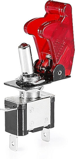Διακόπτης On/Off Αυτοκινήτου 12V 2pin Κόκκινο