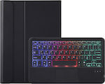 Klappdeckel Synthetisches Leder mit Tastatur Englisch US and Touchpad (Galaxy Tab A8) EDA002365401A