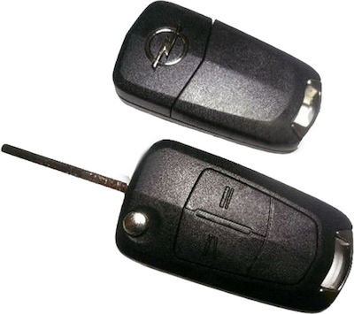 Foldable Car Key Shell with Blade with 2 Buttons for Opel Astra H / Zafira B / Corsa D