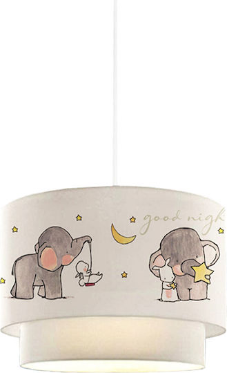 Pakketo Gute Nacht Einfaches Licht Kinderzimmer-Deckenleuchte Deckenleuchte aus Kunststoff mit E27-Fassung Weiß 30x20cm
