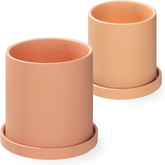 Navaris Plant Pot Ceramic Beige