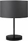 Pakketo PWL-1077 Metal Table Lamp for Socket E27 with Black Shade and Base