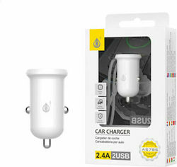 Moveteck A5785 Зарядно за кола с Портове 2xUSB-A Moveteck A5785 Зарядно за кола с Портове 2xUSB-A