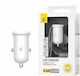 Moveteck A5785 Car Charger 2.4A with Ports 2xUSB-A White Color