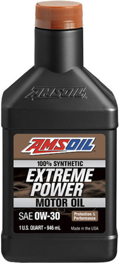 Amsoil Extreme Power Synthetic Συνθετικό Λάδι Αυτοκινήτου 0W-30 0.946lt