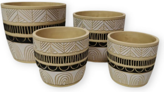 Viosarp Pot Ceramic Strip 11.5x11.5x11cm.