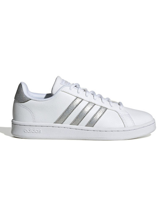 Adidas Sport Inspired Grand Court Sneakers Cloud White / Silver Metallic