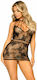 Leg Avenue Lace Mini Dress With Cut-Outs Black D-231380