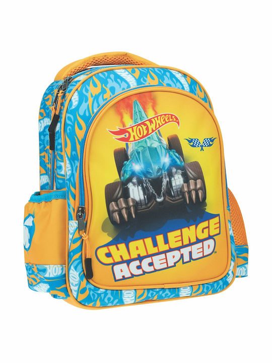 Gim Challenge Accepted Hot Wheels School Bag Backpack Kindergarten Multicolored