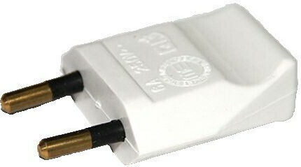 KAL Electronics Щепсел за ток Мъжки Биполярен Бял