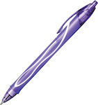 Bic Στυλό 0.7mm με Μωβ Μελάνι Gelocity Quick Dry Medium