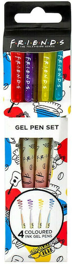Blue Sky Studios Friends Tie Dye Pix Gel 1.5mm cu cerneală Multicolor 4buc
