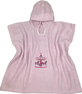 Astron Italy Kids Beach Poncho Pink 110 x 55cm