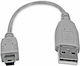 StarTech USB 2.0 Cable USB-A male - mini USB-B male Γκρι 0.15m (USB2HABM6IN)