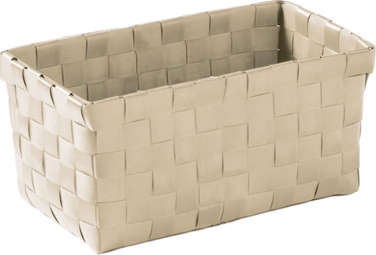 Kleine Wolke Storage Basket Plastic Beige 21.5x9.5x11cm 1pcs
